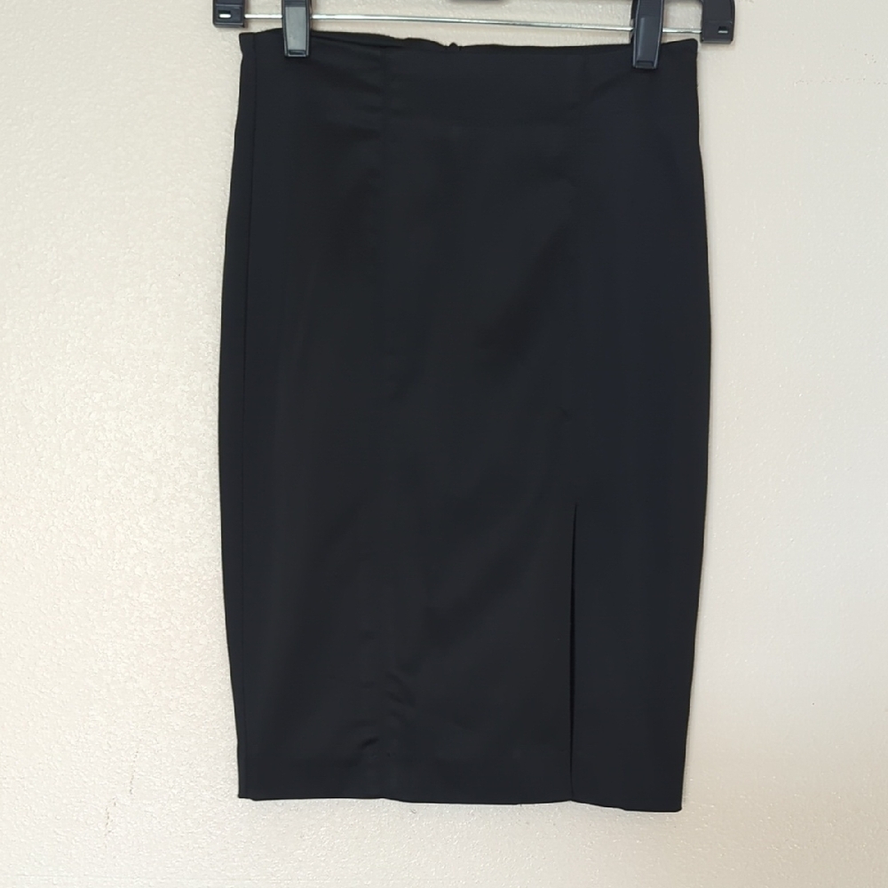 bebe Classic Black Pencil Skirt Size 0